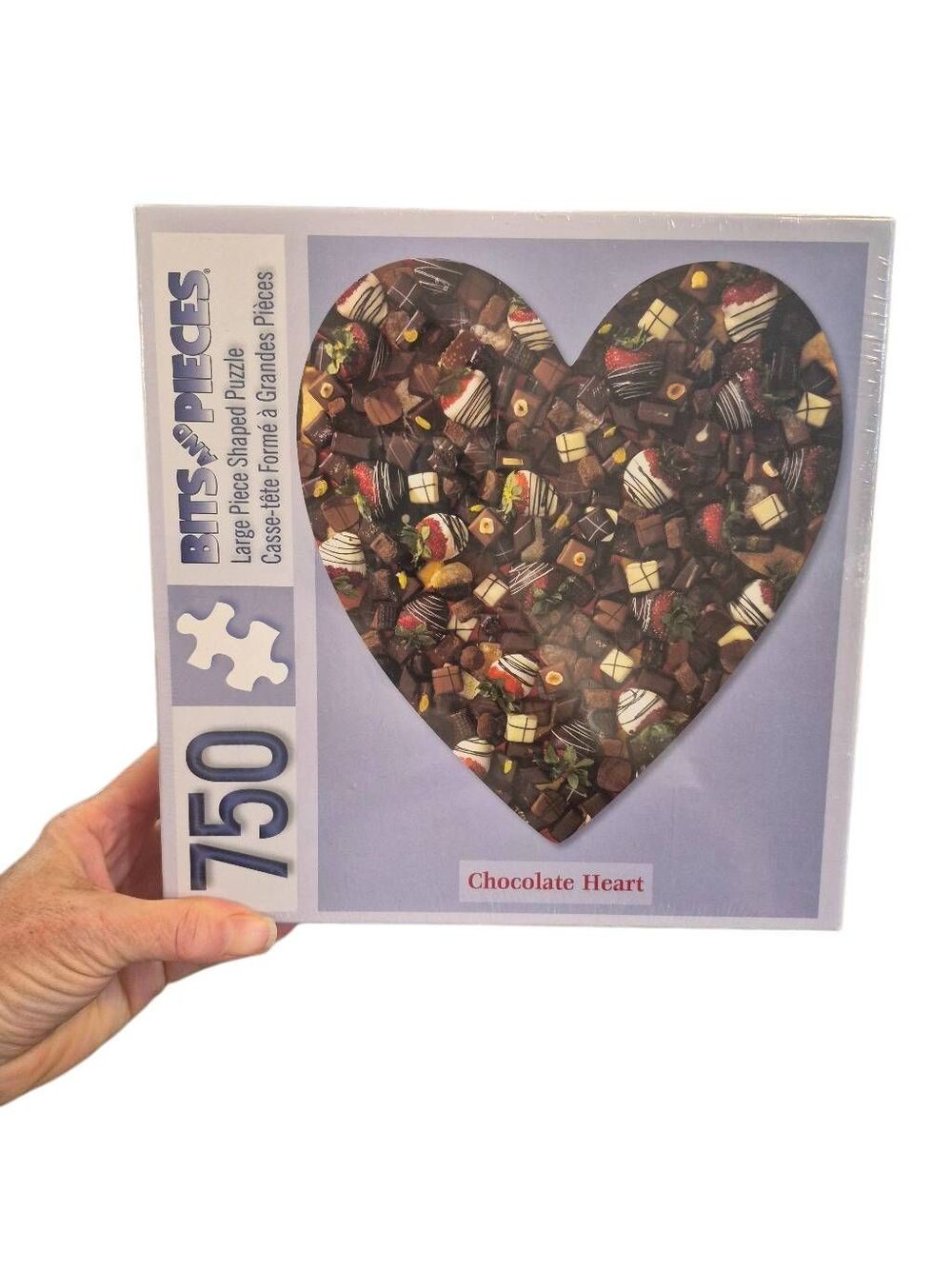 Bits & Pieces Chocolate Heart Valentines Day 750 pc Jigsaw Puzzle NEW